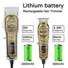 Cortadora de Pelo Eléctrica Muguxi, Cuerpo Metálico, Pantalla LCD, Modelo Recargable para Mascotas y Humanos - Product Image 2