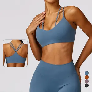 Tight Yoga Bra With Strap Outdoor Quick-drying Running Top High Quality Sports Yoga Hot Sexy Girl Bra