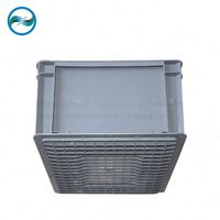 Chiffre d'affaires boîte de transport logistique Standard ue boîte de transport PP * caisse en plastique boîte solide forte 600*400*340mm gris/bleu