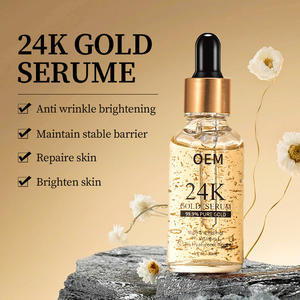 花の秘密プライベートラベルスキンケアヒアルロン酸エッセンス液体ホワイトニングアンチエイジングフェイシャルセラムフェイス24Kナノゴールド血清 - Product Image 4