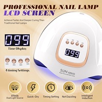 Lampe à LED UV X25 380W pour le séchage des ongles, lampes de séchage puissantes pour salon, pour tous les gels, équipement professionnel pour les ongles