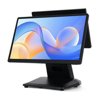 Système de point de vente Windows sans ventilateur ST8500, caisse enregistreuse intelligente à double écran et paiement NFC pour supermarché et commerce de détail