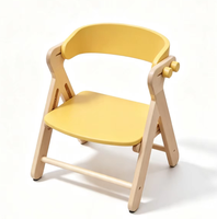 Ensemble bureau et chaise pour enfants au design moderne, hauteur réglable, en bois de hêtre massif, table d'étude pour tout-petits avec tiroir de rangement et chaise