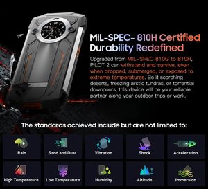 OSCAL <span class=keywords><strong>PILOT</strong></span> 2 Teléfono inteligente resistente Helio G99 6,5 ''120Hz 8GB 256GB Teléfono móvil con linternas LED duales 8800mAh - Product Image 6