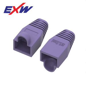 Exw Crystal Head Cover 5.5mm 6.5mm PVC <b>Plug</b> In For Network Patch Cords - Product Image 1