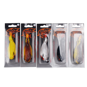 Señuelo giratorio simulado de patito, 21g, cebo de pesca artificial biónico para pesca de lubina en agua dulce, material de PVC - Product Image 5