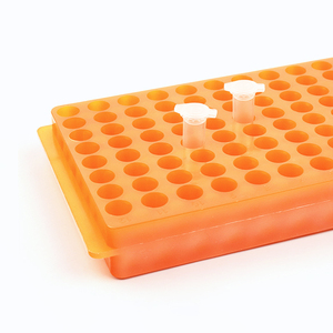 ชั้นวางหลอด PCR แบบสองด้าน 96 หลุม ทำจากพลาสติก สำหรับใช้ในห้องปฏิบัติการ - Product Image 1