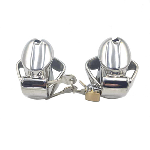 Male Chastity Device Stainless Steel Cock Ring Cage Men <strong>Penis</strong> Cages Toy Devices <strong>Sex</strong> Products <strong>for</strong> Adults - Product Image 5