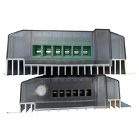 Controlador de Carga Solar PWM 60A 12V/24V Automático con Pantalla LCD, Doble USB 5V, Temporizador, Regulador de Batería para Panel Solar Fuera de la Red IP32