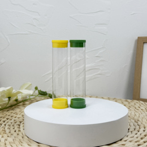 Vente en gros Personnaliser 15*100mm Transparent PS Plastique pour Tube avec Liège 10-50ml Capacité YJ Marque quantité minimale de commande 1000 Pcs - Product Image 3