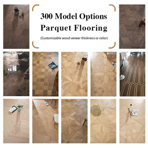 Parquet en chêne moderne, style <span class=keywords><strong>Versailles</strong></span> en forme <span class=keywords><strong>de</strong></span> fleur, placage <span class=keywords><strong>de</strong></span> bois, plancher contrecollé pour intérieur - Product Image 5