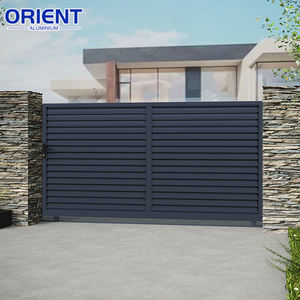 Porte coulissante en aluminium de haute qualité, <span class=keywords><strong>portail</strong></span> automatique à battants pour allée, clôture en aluminium, porte <span class=keywords><strong>d</strong></span>'<span class=keywords><strong>entrée</strong></span> de jardin en aluminium - Product Image 4