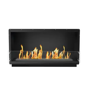 72 inch intelligent chimeneas firebox outdoor bio ethanol modern direct vent fireplace