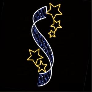 Tùy chỉnh 5 chân <span class=keywords><strong>6</strong></span> Chân 7 chân cực gắn 2D kỳ nghỉ dây đèn thương mại giáng sinh trang trí đường phố - Product Image 4