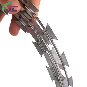 Ranh giới Tường An ninh mạ kẽm thẳng lưỡi dao cạo thép gai concertina chéo dây lưới hàng rào triển khai nhanh chóng rào cản - Product Image 4