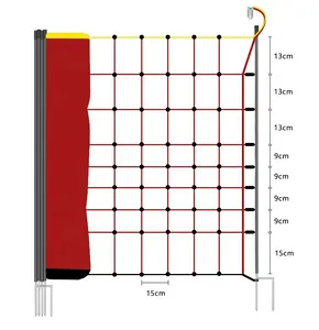 Lydite impermeable 90cm cercado cerca eléctrica energizador red plástico red para aves de corral con alambre conductor eléctrico para ovejas