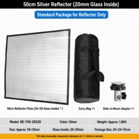 Panneau réflecteur flexible multi-miroirs Prime Focus 50 cm, modificateur optique réglable pour éclairage flash de studio