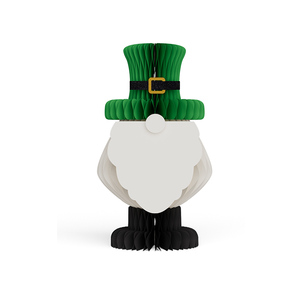 2026 Adorno de Mesa 3D de Duende con Sombrero de San Patricio y Pascua, de Papel de Panal Ecológico, para Exhibición en Festivales Irlandeses - Product Image 3
