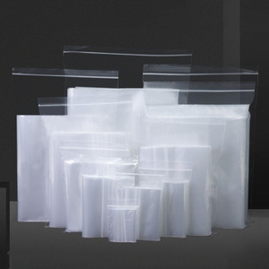 Custom Size Transparent PE Clothes Storage Packaging Flat Ziplock <b>Pouch</b> Plastic Food Thickened <b>Zip</b> Plastic Sealing Zipper Bag - Product Image 3