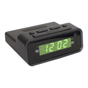 Electronically <b>Controlled</b> 0.6" Green LED <b>Clock</b> <b>Radio</b> FM Digital <b>Radio</b> with Dual Alarm Digital Volume Control - Product Image 1