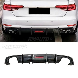 สำหรับ Audi A4 S4 B9 2017-2019 ชุดแต่งกันชนหลัง ลิปสปลิตเตอร์ ดิฟฟิวเซอร์ ชุดแต่งตัวถังรถยนต์ ฝาครอบป้องกันกันชน อุปกรณ์ตกแต่งรถยนต์ - Product Image 3