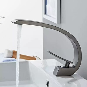 Yake OEM tùy chỉnh thiết kế mặt trăng vòi nước đồng thau van gốm nóng và lạnh nước lưu vực Mixer lưu vực vòi nước cho phòng tắm KHÁCH SẠN CĂN HỘ - Product Image 1