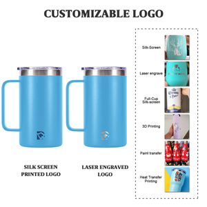 Tasse de fête des pères, cadeau d'affaires, Logo personnalisé, tasse de voyage isolée en acier inoxydable sans déversement - Product Image 6
