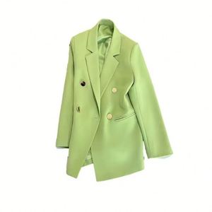 Penjualan Panas Mantel Wanita Baru Musim Semi Gugur Elegan Santai Polos Lengan Panjang <span class=keywords><strong>Blazer</strong></span> Mode Korea Longgar Pakaian Wanita.Z0997 - Product Image 2