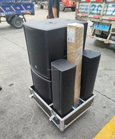 Haut-parleur colonne DBK 4x4 pouces, caisson de basses actif de 12 pouces - Système de sonorisation professionnel, DJ, église, studio, moniteur pour son surround