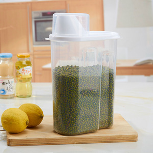 Grands Récipients de Stockage de Nourriture 1.9L/2.5L 5 Pièces SANS BPA En Plastique Récipients D'entreposage Hermétiques de Nourriture de Céréales - Product Image 2