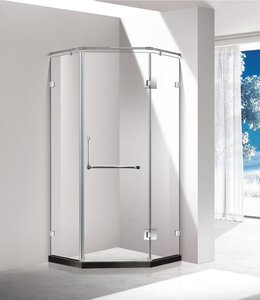 Hotel Double Bypass Soft Close Bathroom Tempered Glass <strong>Shower</strong> <strong>Screen</strong> Polished Stainless Steel Handle Sliding Glass <strong>Shower</strong> Door - Product Image 3