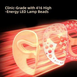 Máscara Facial <span class=keywords><strong>LED</strong></span> Inalámbrica Recargable 510k, Dispositivo de Terapia Antiarrugas y Reafirmante de la Piel - Product Image 3