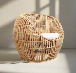 GREENCRAFT Handmade Modern Rattan <b>Accent</b> <b>Chair</b> Stylish Wicker <b>Chair</b> for Bedroom Patio <b>Living</b> <b>Room</b> Decor Vietnam - Product Image 5