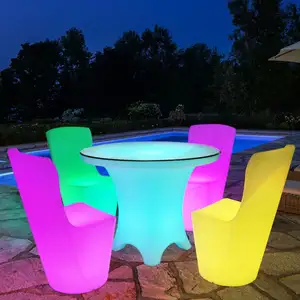 hot sale customized China factory hot selling furniture led bar table for nightclub