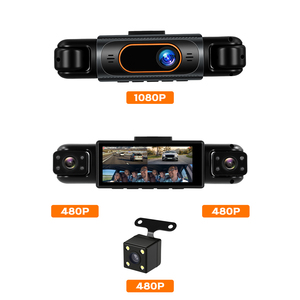 Podofo 3.16'' 1080P Dash Cam Telecamera per Auto con 4 Obiettivi, Registrazione in Loop, Visione Notturna, Sensore G, OEM, Ingrosso - Product Image 4