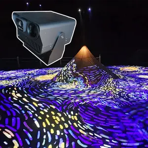 Proyeksi lantai dinding holografik 3D murah, perangkat lunak proyeksi pengalaman ruang memukau