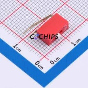 DA-01-R DIP Switch Through hole Component (THT) Switch ( Number of Switch Sections: 1 )( Lead Spacing: 2.54mm )( Color: Red ) - Product Image 1