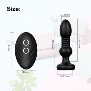 Vibrador Anal MELO con Control Remoto, 3 Velocidades, Masajeador de Próstata, Dildo, Juguetes Sexuales para Mujeres y Hombres, Juguetes Sexuales para Adultos - Product Image 3
