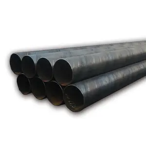 dn150 black spiral steel pipe welded ms pipe thickness 6 inch 16mm 3PE FBE anti-corrosion steel pipe