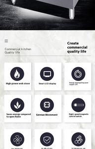 Produk baru kontroler kenop pembakar tunggal 3,5 kw kompor induksi komersial efisiensi tinggi - Product Image 4