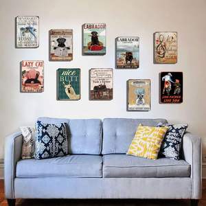 Letrero Metálico Divertido de Perro <span class=keywords><strong>Labrador</strong></span> para Baño, Letrero de Aluminio para Hogar, Cocina, <span class=keywords><strong>Bar</strong></span>, Cafetería, Club, Letrero Vintage para Baño de 12 x 8 Pulgadas - Product Image 4