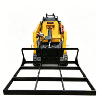 Nouveau niveleur de terrain hydraulique à taille personnalisable pour chargeuse compacte avec système hydraulique stable pour projets d'ingénierie