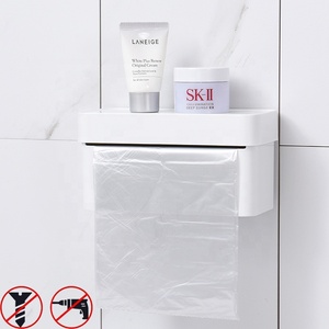 RGB casa Design moderno in plastica a <span class=keywords><strong>parete</strong></span> sacchetto della spazzatura scatola di immagazzinaggio Hotel No Dril Bag porta porta sacchetti adesivi Organizer - Product Image 2
