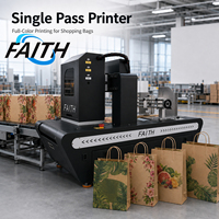 Impresora de Inyección de Tinta Automática Faith de Una Sola Pasada para Bolsas de Papel, Cajas de Cartón, Sobres, Etiquetas de Vasos, Impresión Directa
