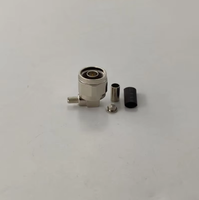 Connecteur coaxial mâle à angle droit étanche de type N 50 ohms pour câble RG58