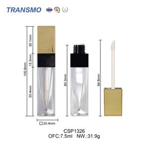 Flacons carrés de 5 ml pour gloss à lèvres, étiquette privée, conteneur de gloss de 5 ml, emballage personnalisé pour gloss à lèvres - Product Image 2