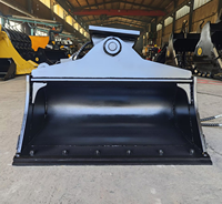 RSBM Heavy Duty Hydraulic Tilt Bucket untuk Mini Excavator 3,5 Ton, Bucket Pembersih Putar dengan Tepi yang Dapat Dipasang dengan Baut
