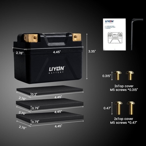 Nouvelle batterie au lithium pour <span class=keywords><strong>moto</strong></span>, batterie de démarrage 12,8 V, forte puissance, résistance au froid - Product Image 5