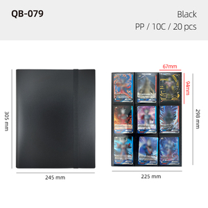 Archivalpro PP Vente en <span class=keywords><strong>gros</strong></span> Organisé Grande Capacité 9 Poches Bande Élastique Plusieurs Couleurs <span class=keywords><strong>Carte</strong></span> Photo Collector Album de Cartes à Collectionner - Product Image 3