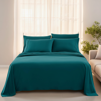Ensemble de literie en bambou biologique 300TC, housse de couette